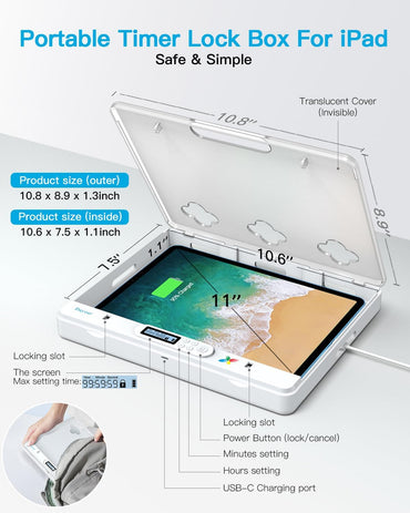 Dayear Telefon/Pad Handy Gefängnis, Handy Timer Lock Box für Phone/iPad/Tablet/TV Controller