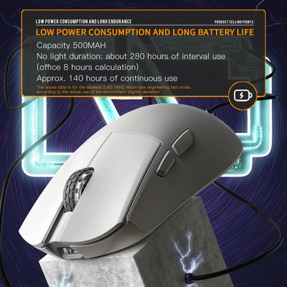 Darmoshark M3 Pro Kabellose Gaming-Maus, Tri-Mode 2,4 GHz/USB-C  8 programmierbare Tasten,