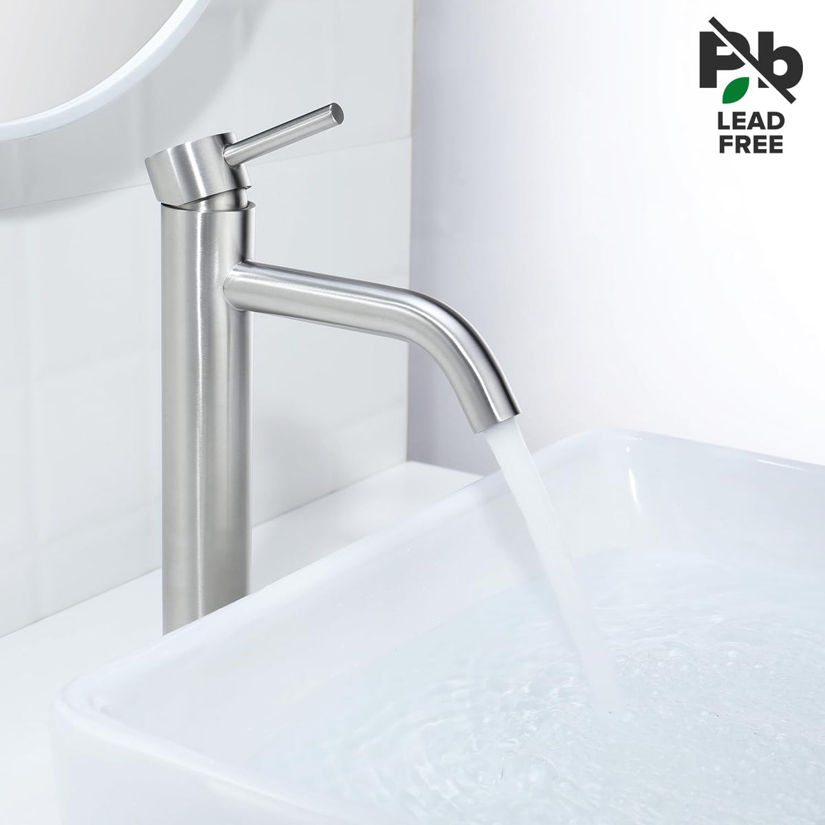 Decaura hoch Waschtischarmatur Badezimmer Bad Wasserhahn mit Auslaufhöhe 190mm