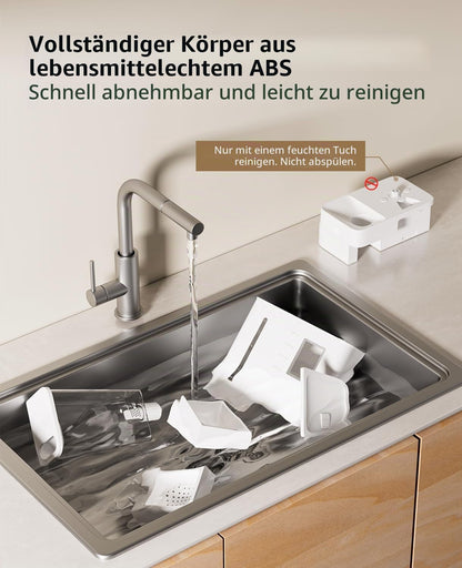 DUDUPET 9L Futterautomat Katze und Katzenbrunnen 2-in-1,Programmierbarem