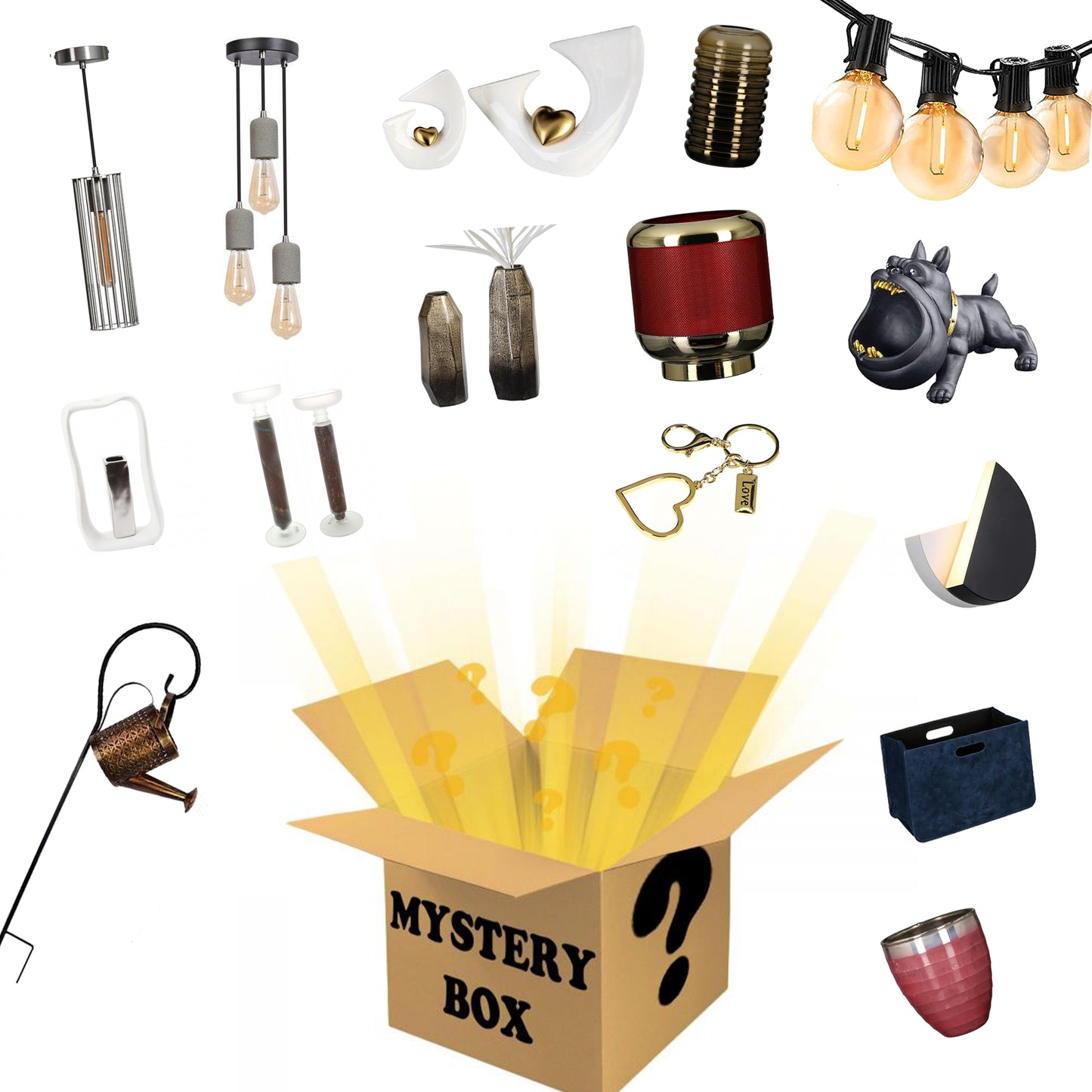 Dekoration Haushaltswaren Überraschungsbox Glas Metall Mystery Box DM-39 A-ware