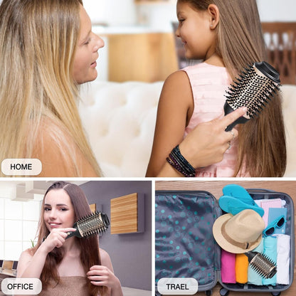 Dee Banna Heißluftbürste Multifunktions-Föhnbürste Heißluftkamm mit 3 Temperaturen und 2 Luftstromstufen Negativ Lon Stylingbürsten Volumizer Styler Heißluftbürste für alle Haartypen