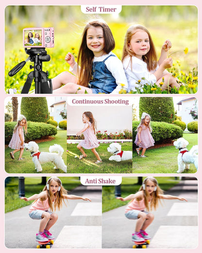 Digitalkamera, Autofokus 50MP FHD 1080P Kamera M03 für Kinder mit 16x Zoom mit 32 GB SD-Karte