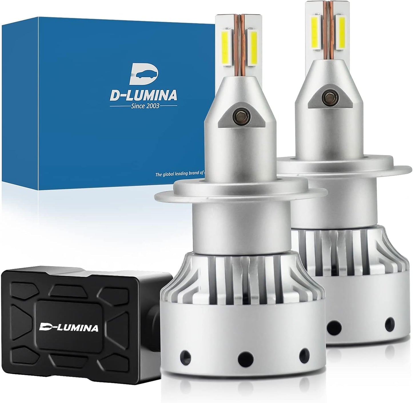 D-Lumina H7 LED-Scheinwerferlampe 120W 20000LM Auto-Lampen  6000K weiß 2 Stück