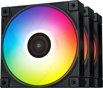 DeepCool FC120 3-in-1 ARGB Gehäuselüfter, 3 x 120 mm Schwarz