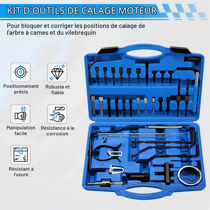 DPTOOL Motor-Einstellwerkzeug-Satz für Zahnriemen und Nockenwelle kompatibel mit Peugeot, Citroën und PSA