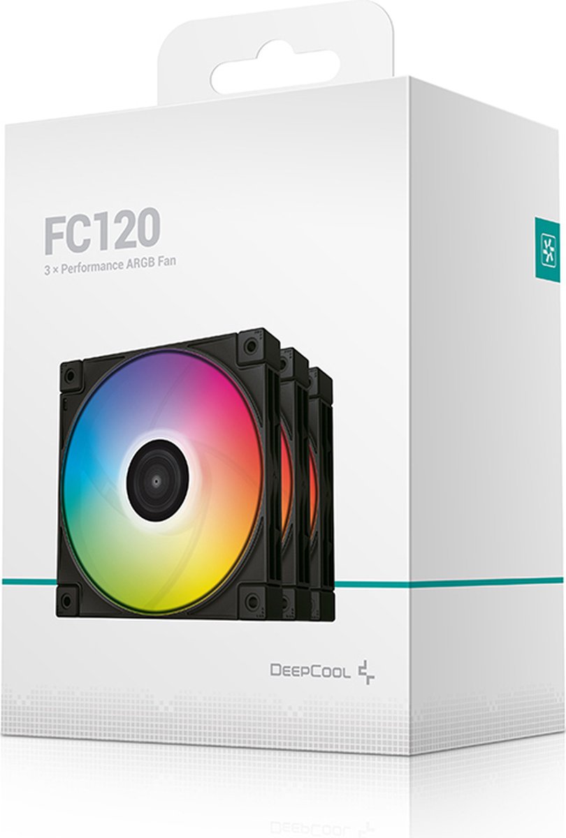 DeepCool FC120 3-in-1 ARGB Gehäuselüfter, 3 x 120 mm Schwarz