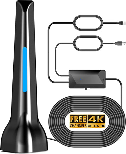 DVBT2 Antenne, zimmerantenne DVB-T & DVB-T2 Antennen mit Verstärker,