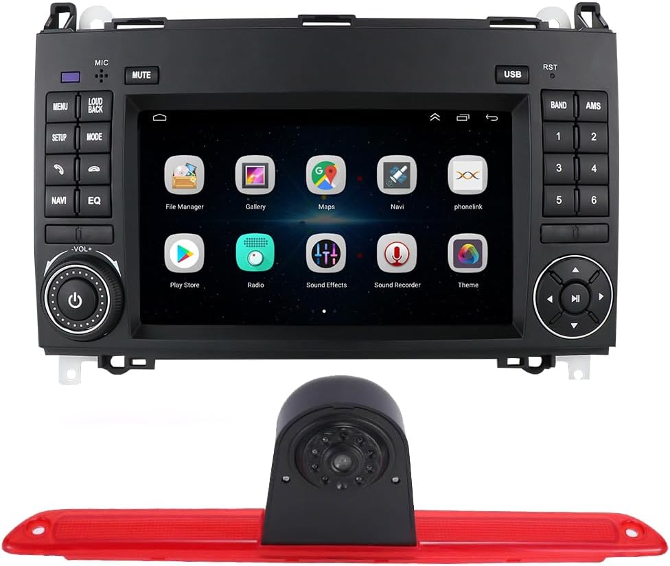 Dynavsal CarPlay Android Autoradio 7 Zoll Bildschirm+Einparkhilfe Rückfahrkamera