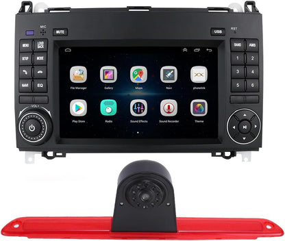 Dynavsal CarPlay Android Autoradio 7 Zoll Bildschirm+Einparkhilfe Rückfahrkamera