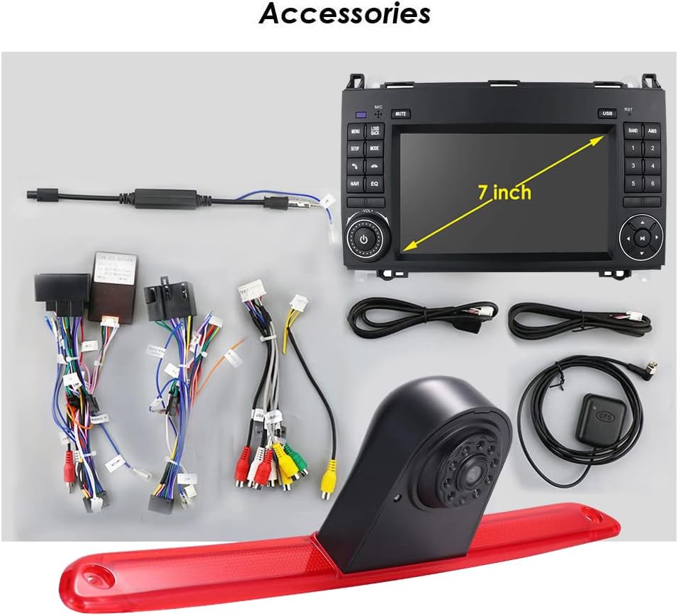 Dynavsal CarPlay Android Autoradio 7 Zoll Bildschirm+Einparkhilfe Rückfahrkamera