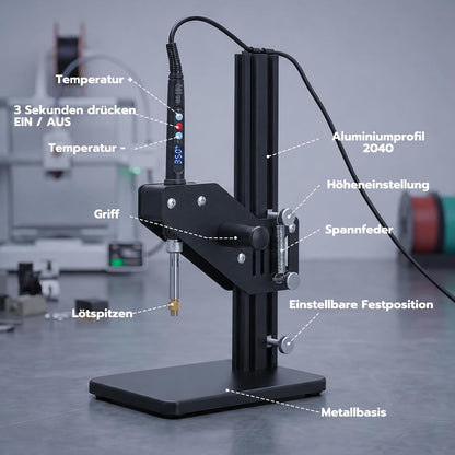 3DZWMAN 200mm Vertikale Einschmelzwerkzeug für 3D-Druck-Teile Kunststoff 60W Lötkolben