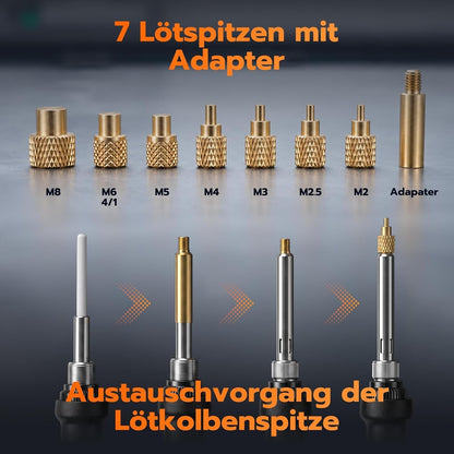 3DZWMAN 200mm Vertikale Einschmelzwerkzeug für 3D-Druck-Teile Kunststoff 60W Lötkolben