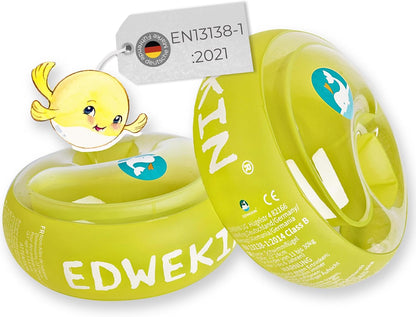 EDWEKIN® Premium Schwimmflügel für Kinder (1–6 Jahre)11-30 kg, TÜV geprüft, Xgroße Luftkammern
