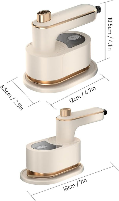 Mini Dampfbügeleisen,180 °Grad Drehbares Hand Dampfbügeleisen