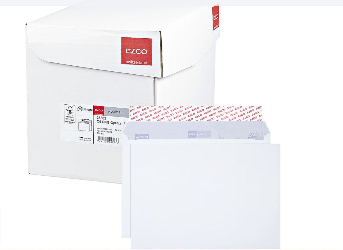 ELCO 250 Versandtaschen Proclima C4 120 g/m² ohne Fenster