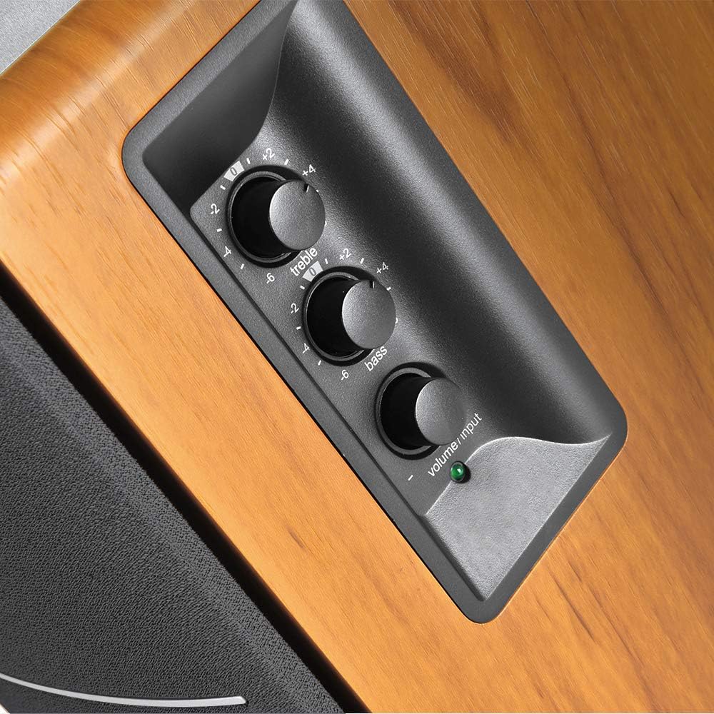 Edifier R1280DBs Haut-parleur Bluetooth actif - Haut-parleur actif optimal - Haut-parleur de moniteur à câble 2.0 - 42 W RMS avec caisson de basses Haut-parleurs Hi-Fi pour bibliothèque - Noir