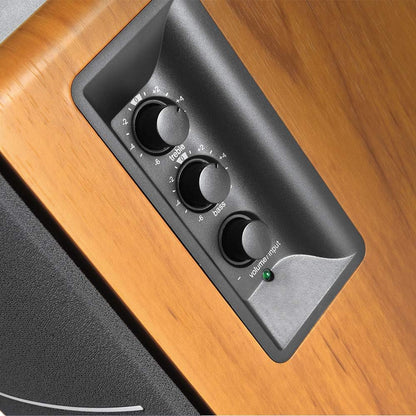 Edifier R1280DBs Haut-parleur Bluetooth actif - Haut-parleur actif optimal - Haut-parleur de moniteur à câble 2.0 - 42 W RMS avec caisson de basses Haut-parleurs Hi-Fi pour bibliothèque - Noir