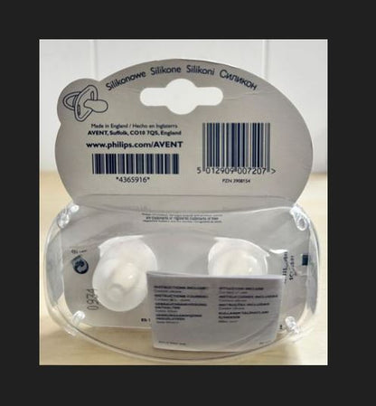 Philips Avent 2er-Pack Schnuller pour 0 à 3 mois et 0 à 6 mois. Kieferorthopädie et zätzlicher Luftstrom