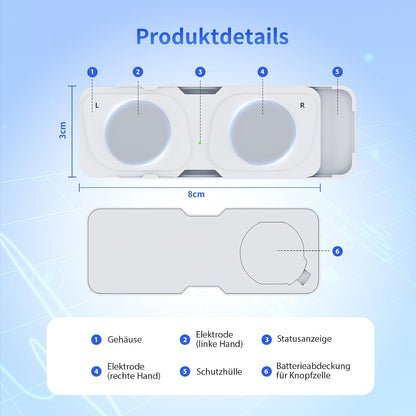 Mobiles EKG-Gerät,erkennt Vorhofflimmern,Herzfrequenzmesser, App für iOS/Android