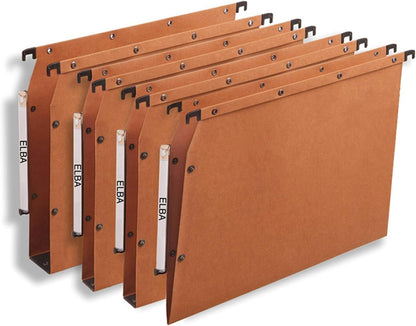 25 X ELBA Hängemappe AZV Ultimate, DIN A4, carton kraft, orange (, 25er Pack)