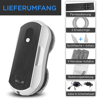 ORME. Robot nettoyeur de vitres intelligent 5600Pa avec jet de lavage intelligent, stockage et support d'application