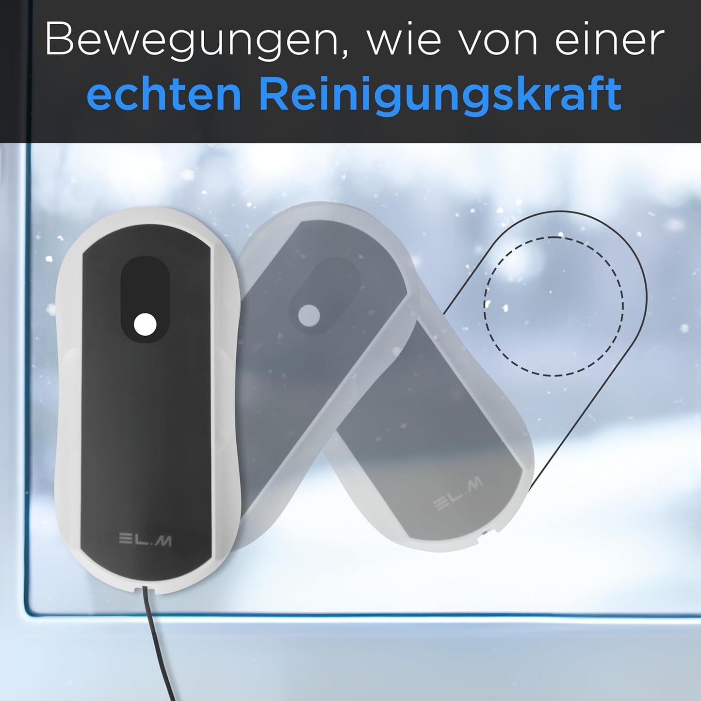 ORME. Robot nettoyeur de vitres intelligent 5600Pa avec jet de lavage intelligent, stockage et support d'application