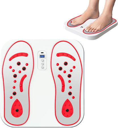 EMS Fußmassagegerät, Durchblutungsstimulator für Füße & Beine, mit 8 Modi