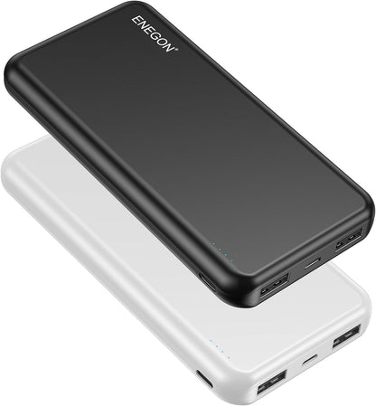 ENEGON 2er-Pack tragbare Ladegerät-Powerbank 10000 mAh