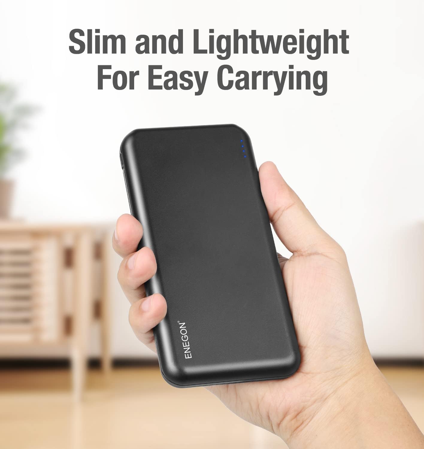 ENEGON 2er-Pack tragbare Ladegerät-Powerbank 10000 mAh