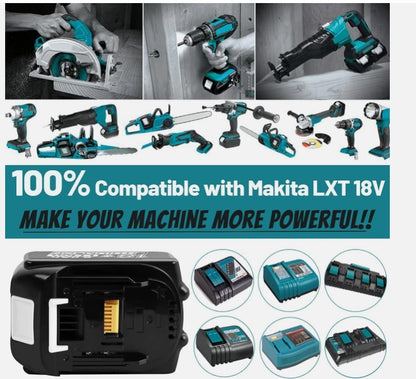 2-PACK 5500Ah 18V  LXT Li-ion ErsatzAkku Für Makita BL1860B  BL1830B