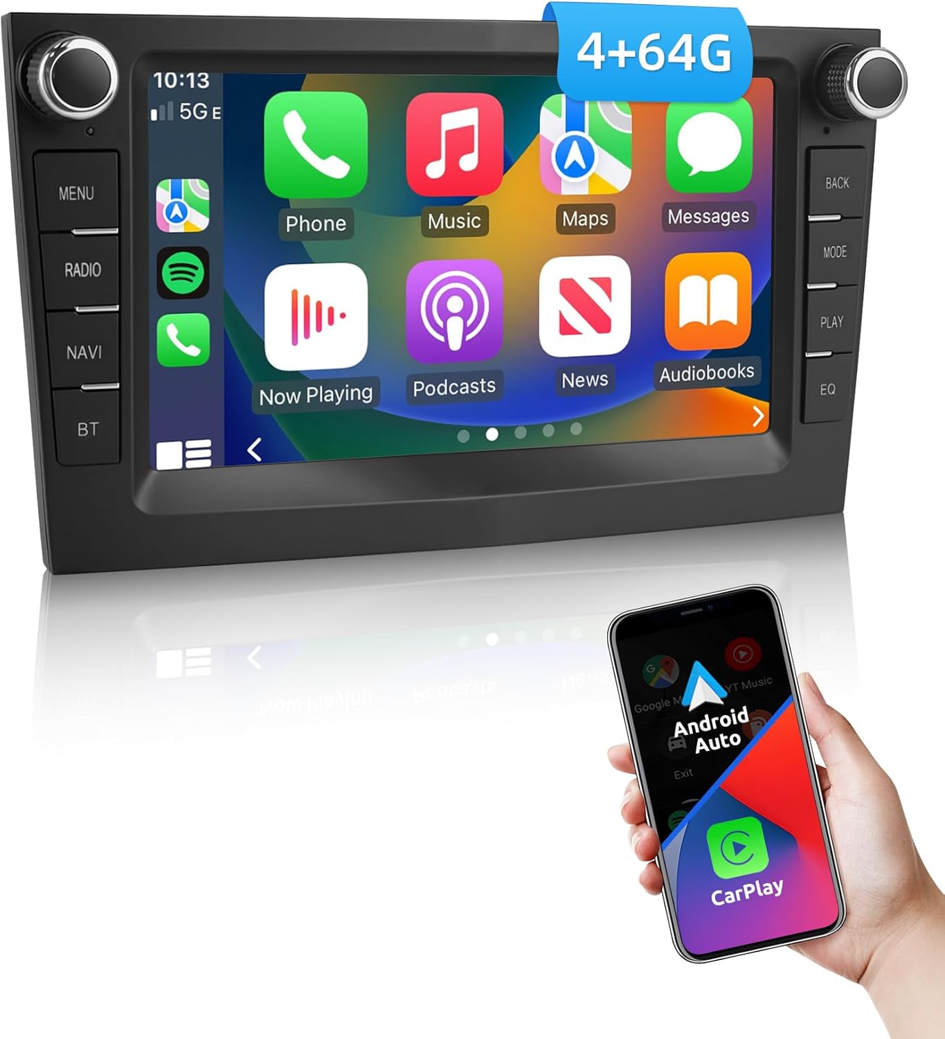ESSGOO 4+64G Drahtloses Autoradio und Android Auto CarPlay Für Vauxhall Opel Corsa C/D Zafira