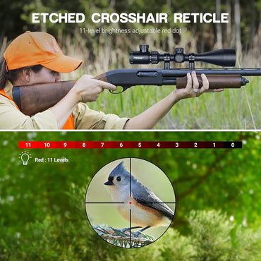 ESSLNB Zielfernrohr 3-9x50MM Dünnwandige Struktur Airsoft Luftgewehr 11-stufige Helligkeiten 20mm/22mm
