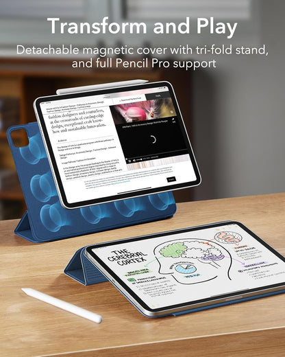 ESR für iPad Pro 13 Hülle (2024) Magnetische Befestigung Rebound Serie, Dunkelblau