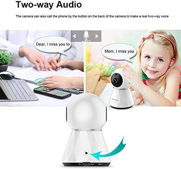 ESEESMART WLAN IP Kamera 1080P Überwachungskamera Nachtsicht Ton Baby 2.0MP