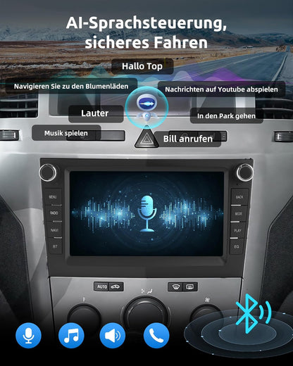 ESSGOO 4+64G Drahtloses Autoradio und Android Auto CarPlay Für Vauxhall Opel Corsa C/D Zafira
