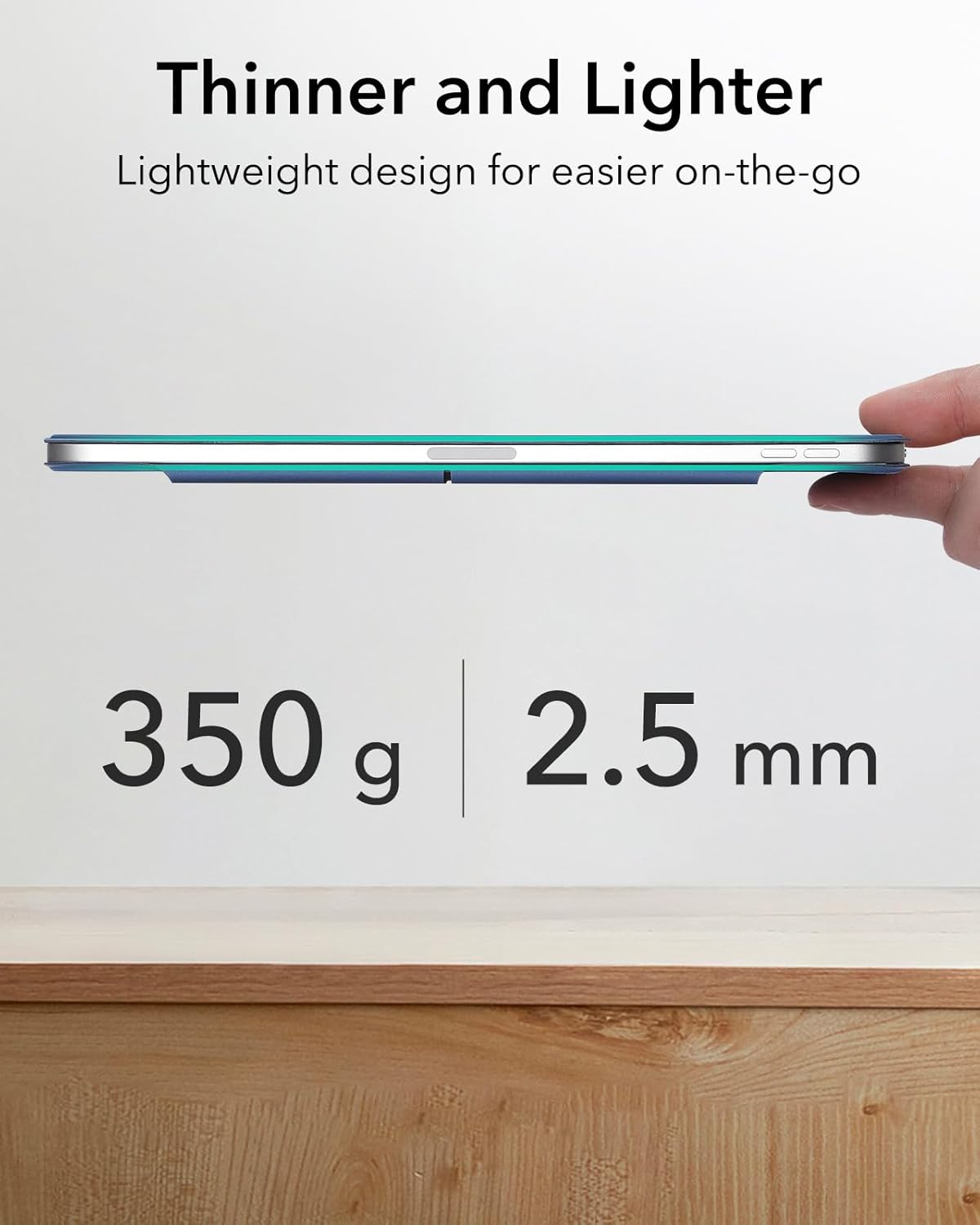 ESR für iPad Pro 13 Hülle (2024) Magnetische Befestigung Rebound Serie, Dunkelblau