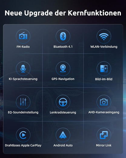 ESSGOO 4+64G Drahtloses Autoradio und Android Auto CarPlay Für Vauxhall Opel Corsa C/D Zafira