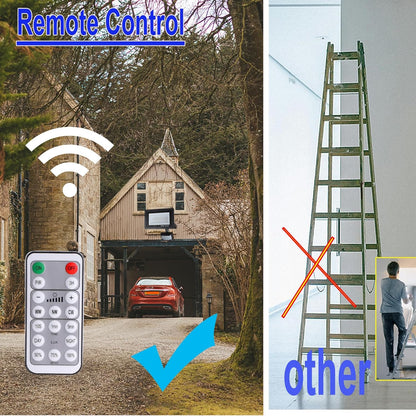 Etrogo 50W LED Strahler mit Stecker mit Bewegungsmelder mit Fernbedienung 5000Lm