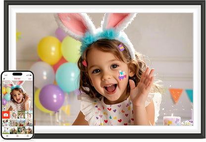 Frameo 10,1 Zoll WiFi Digitaler Bilderrahmen mit 32 GB Speicher, 1280 x 800 IPS