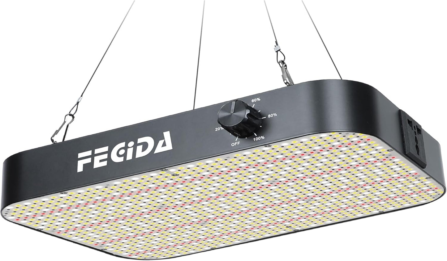 FECiDA 130 Watt LED Pflanzenlampe Dimmbar,12000 Lumen  576 PSC Vollspektrum