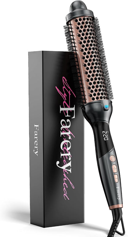 Farery Thermobürste, Thermal Brush, 38mm, Keramik-Turmalin-Ionen-Lockenstabbürste