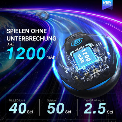 Fachixy FC100 Headset mit Mikrofon, 2,4G Wireless Gaming Headset für PS5,PS4, PC..