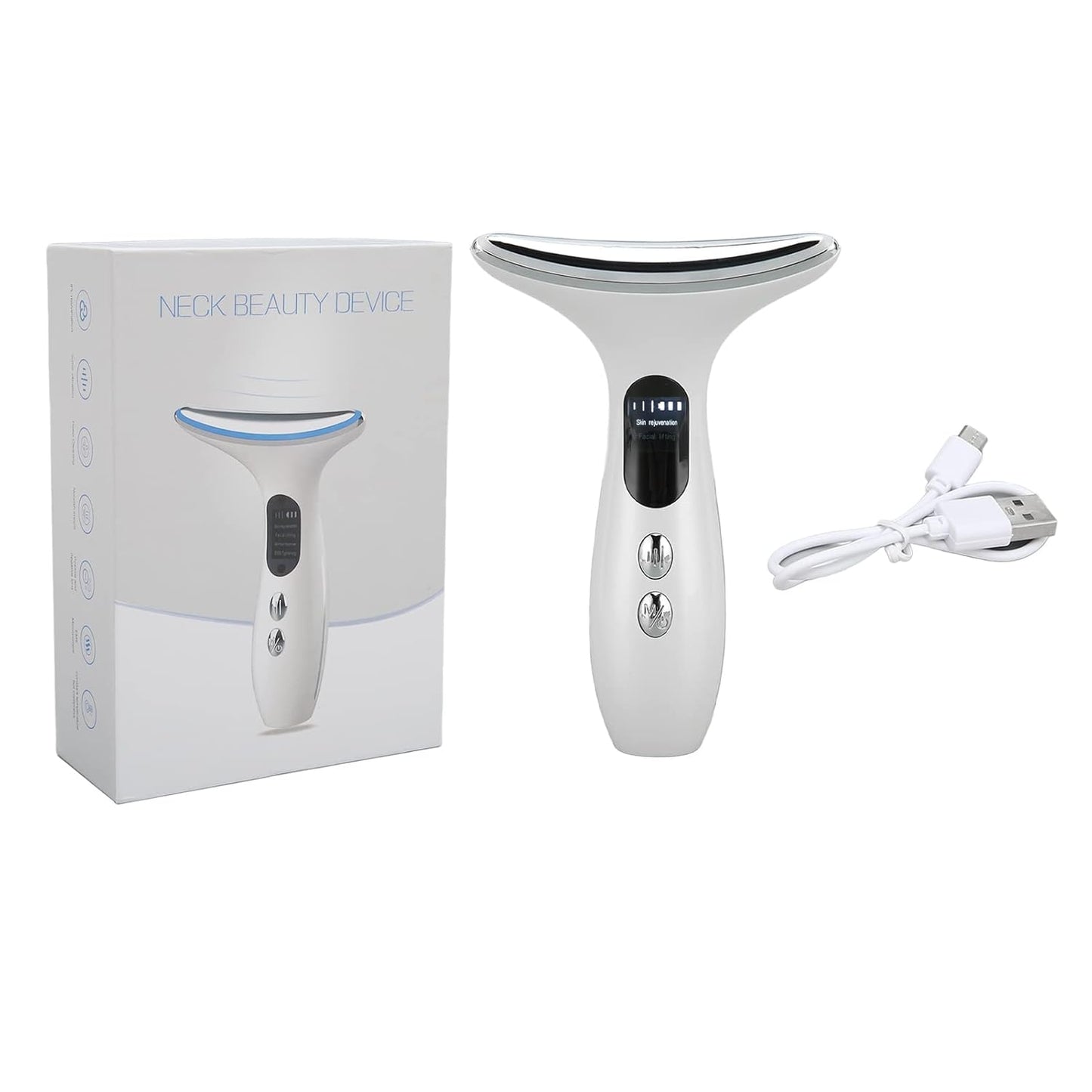 Face Neck Lifting Massager, Heizung Brightening Neck Face Beauty Device