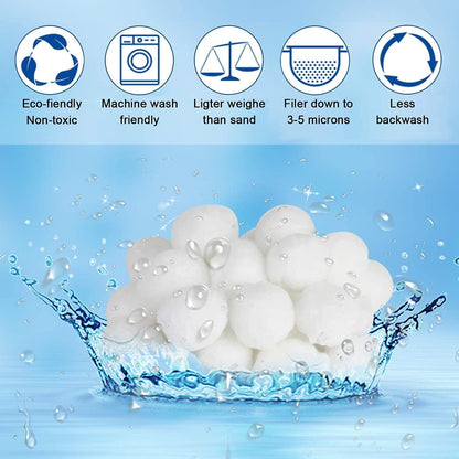700 g Filterbälle für Sandfilteranlagen, können 25 kg Filtersand ersetzen, geeignet für Poolfilter, Poolfiltersysteme, Poolreinigungszubehör