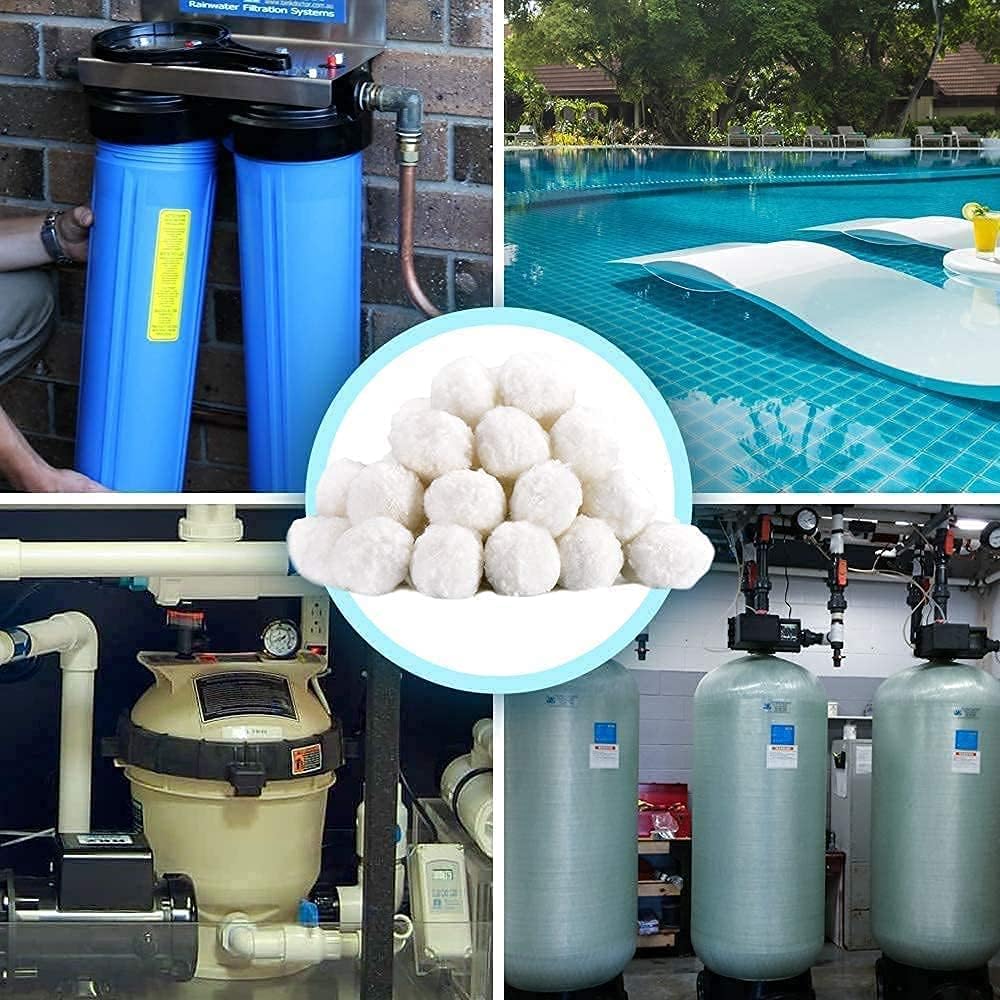 700 g Filterbälle für Sandfilteranlagen, können 25 kg Filtersand ersetzen, geeignet für Poolfilter, Poolfiltersysteme, Poolreinigungszubehör