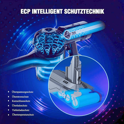 FLYLINKTECH 6000mAh V8 Akku, 21.6V V8 Ersatzakku, Li-ion V8 Akku für Dyson V8....