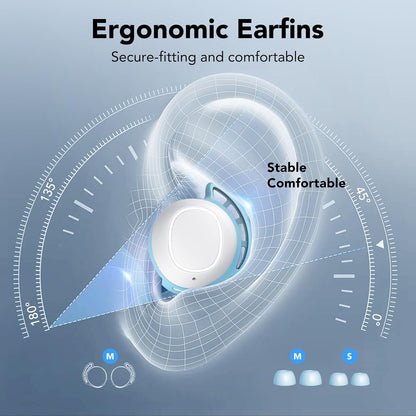 FAMOO Kopfhörer in Ear, Bluetooth 5.3 Kabellos, 42 Stunden Spielzeit mit Ladeetui