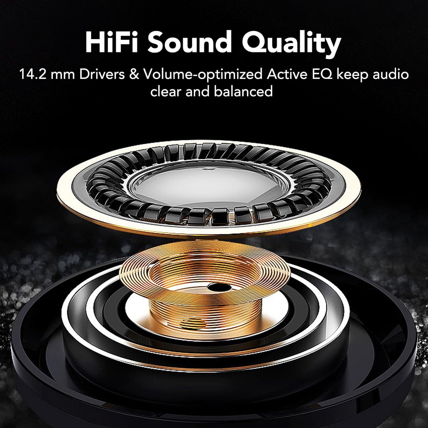 FAMOO Kopfhörer in Ear, Bluetooth 5.3 Kabellos, 42 Stunden Spielzeit mit Ladeetui