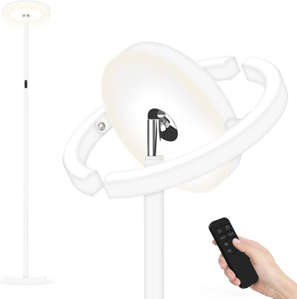 FIMEI Stehlampe, Stufenlos dimmbar & 3000K - 6000K Fernbedienung/Touch Unabhängige Steuerung,